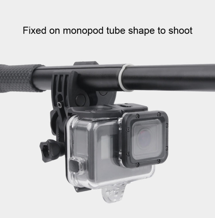 Clamp Mount Connecting Adapter Kit with Waterproof Back Cover for GoPro HERO6 /5(Black) - Bicycle Handlebar Mount by buy2fix | Online Shopping UK | buy2fix