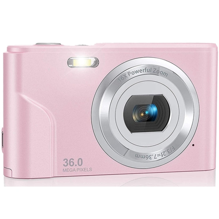 DC311 2.4 inch 36MP 16X Zoom 2.7K Full HD Digital Camera Children Card Camera, UK Plug (Pink) - Children Cameras by buy2fix | Online Shopping UK | buy2fix