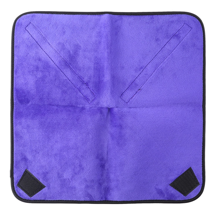 Hundred-folding Cloth Photography Camera SLR Liner Lens Bag Thickening Wrapped Cloth Plus Velvet, Size: 40x40cm (Purple) - Lens Bag by buy2fix | Online Shopping UK | buy2fix