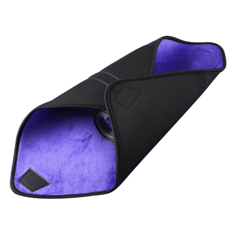Hundred-folding Cloth Photography Camera SLR Liner Lens Bag Thickening Wrapped Cloth Plus Velvet, Size: 40x40cm (Purple) - Lens Bag by buy2fix | Online Shopping UK | buy2fix