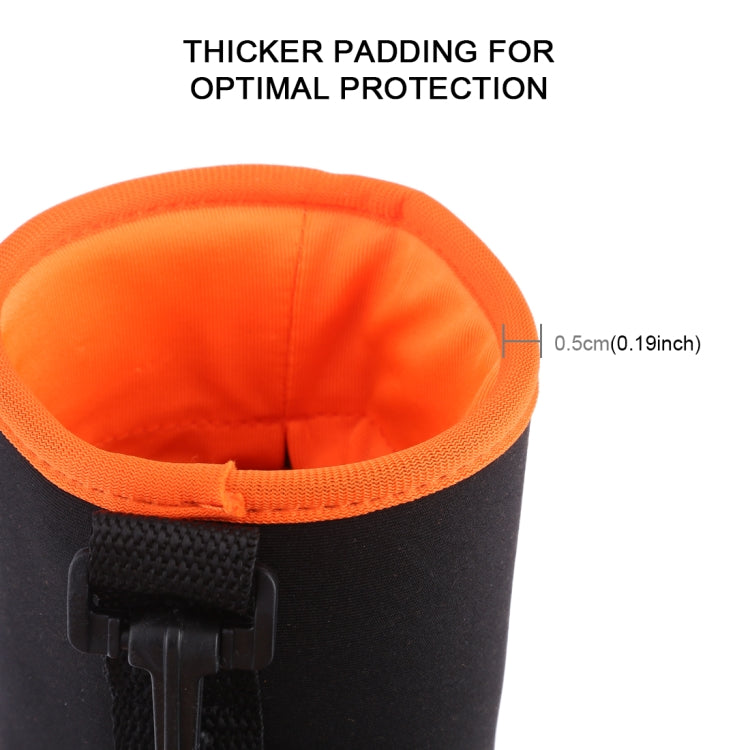 4 in 1 SLR Camera Lens Bag Micro Single Lens Bag Lens Inner Bile Bag Waterproof Protective Case Plus Velvet Thickening (Orange) - Lens Bag by buy2fix | Online Shopping UK | buy2fix