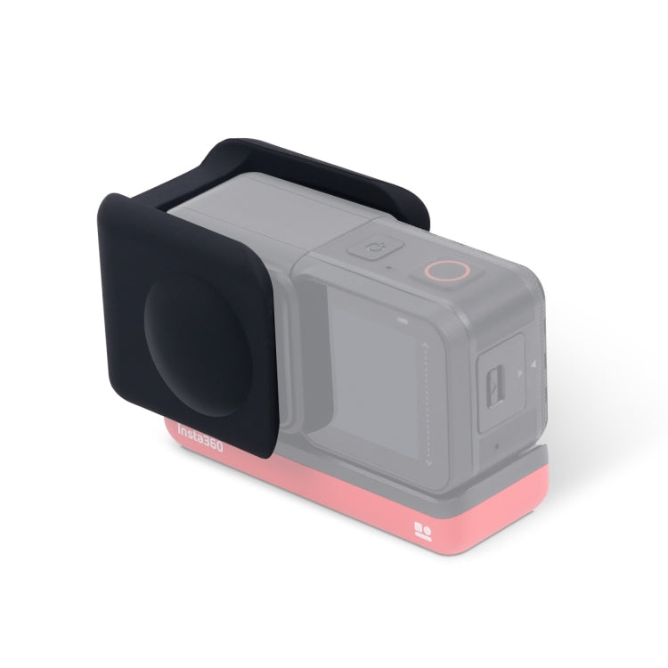 For Insta360 One R Panoramic Camera with Frame Shockproof Silicone Protective Case with Lens Cap Cover(Black) - Case & Bags by buy2fix | Online Shopping UK | buy2fix