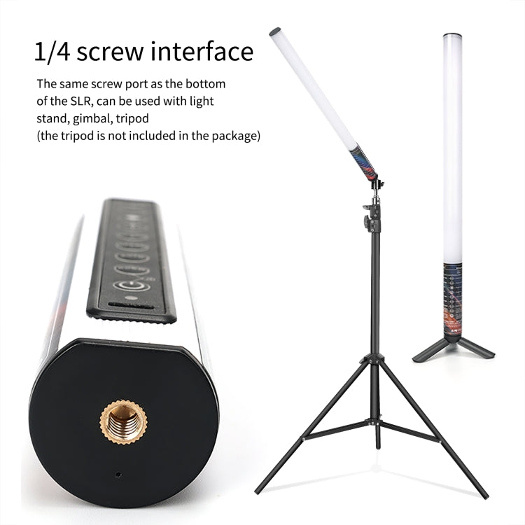 LUXCeO Mood1 50cm RGB Colorful Atmosphere Rhythm LED Stick Handheld Video Photo Fill Light, No Tripod - by LUXCeO | Online Shopping UK | buy2fix