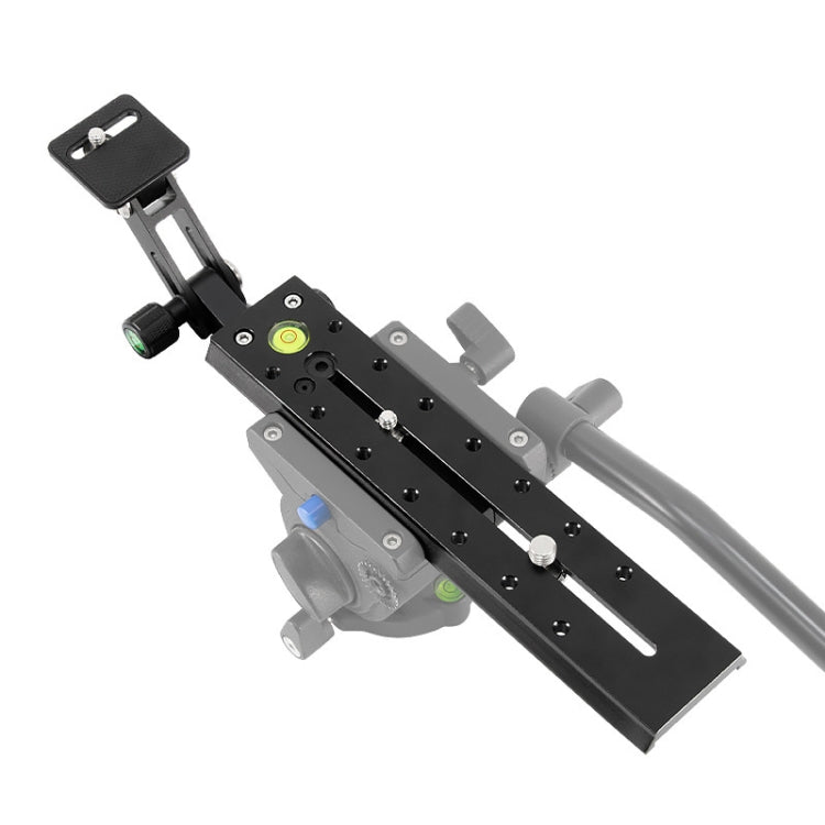 BEXIN VR-220 220mm Length Aluminum Alloy Extended Quick Release Plate for Manfrotto / Sachtler (Black) by BEXIN