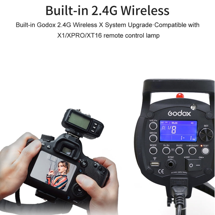 Godox QT600IIM 600Ws 1/8000s High Speed Strobe Studio Flash Light(US Plug) - Shoe Mount Flashes by Godox | Online Shopping UK | buy2fix