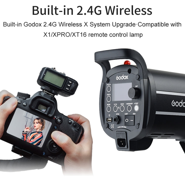 Godox QT1200IIM 1200Ws 1/8000s High Speed Strobe Studio Flash Light(EU Plug) - Shoe Mount Flashes by Godox | Online Shopping UK | buy2fix