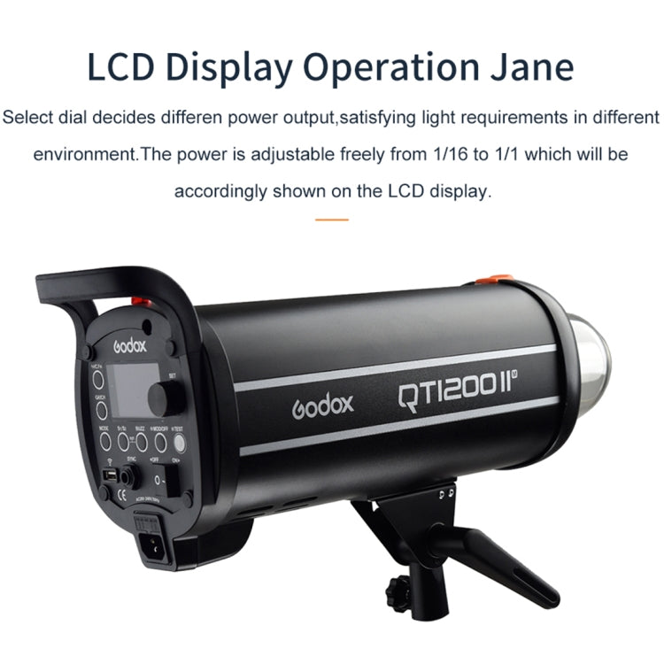 Godox QT1200IIM 1200Ws 1/8000s High Speed Strobe Studio Flash Light(EU Plug) - Shoe Mount Flashes by Godox | Online Shopping UK | buy2fix