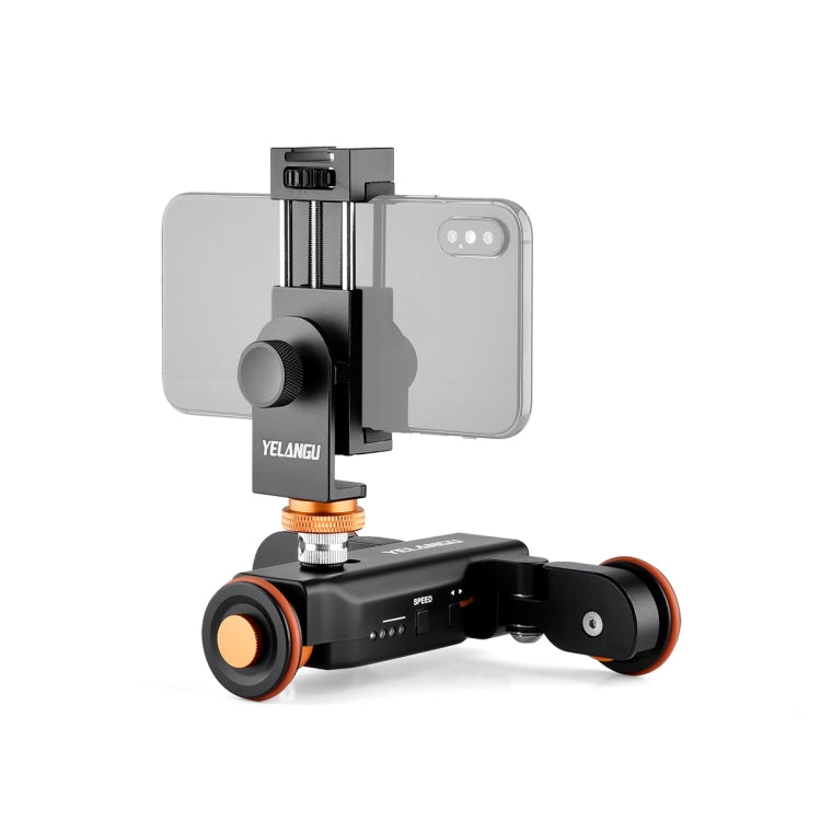 YELANGU L4X Camera Wheel Dolly + PC03 Phone Clamp with Remote, Load: 3kg - Camera Dolly by YELANGU | Online Shopping UK | buy2fix