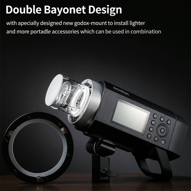 Godox AD400 Pro WITSTRO 400Ws All-in-One Outdoor Flash 2.4GHz Speedlite Light(EU Plug) - Shoe Mount Flashes by Godox | Online Shopping UK | buy2fix