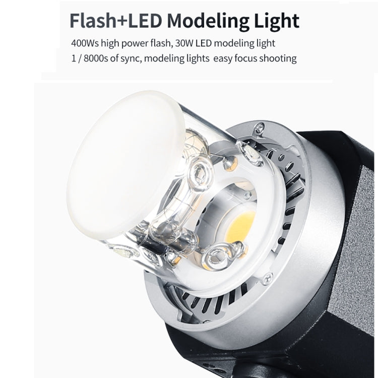 Godox AD400 Pro WITSTRO 400Ws All-in-One Outdoor Flash 2.4GHz Speedlite Light(EU Plug) - Shoe Mount Flashes by Godox | Online Shopping UK | buy2fix