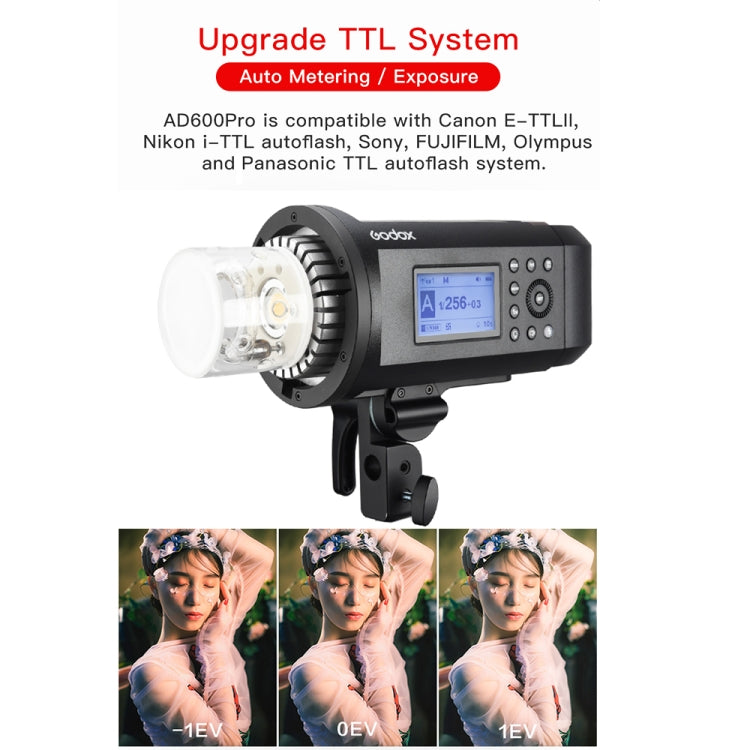 Godox AD600 Pro WITSTRO 600Ws All-in-One Outdoor Flash 2.4GHz Speedlite Light(UK Plug) - Shoe Mount Flashes by Godox | Online Shopping UK | buy2fix