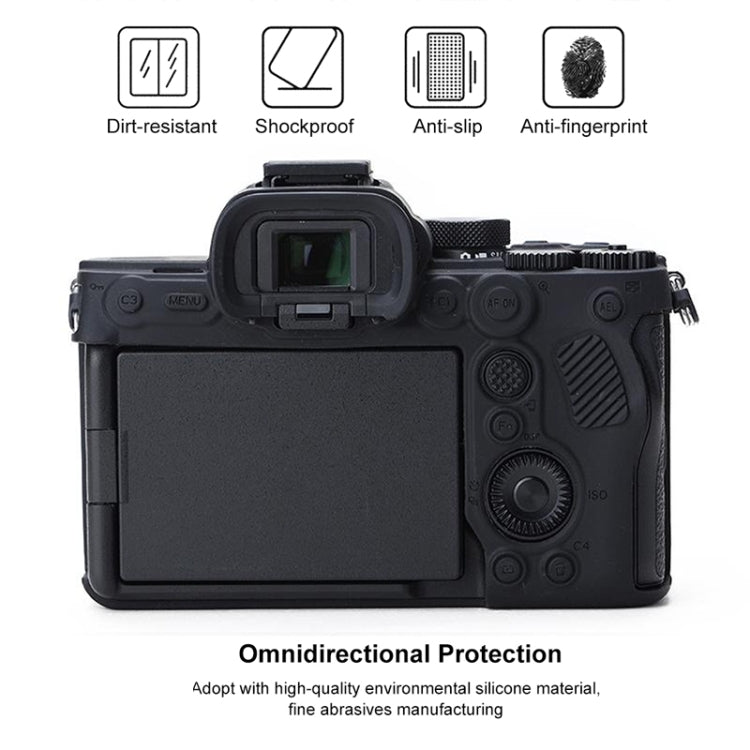 Soft Silicone Protective Case for Sony A7 IV (Black) - Protective Case by buy2fix | Online Shopping UK | buy2fix