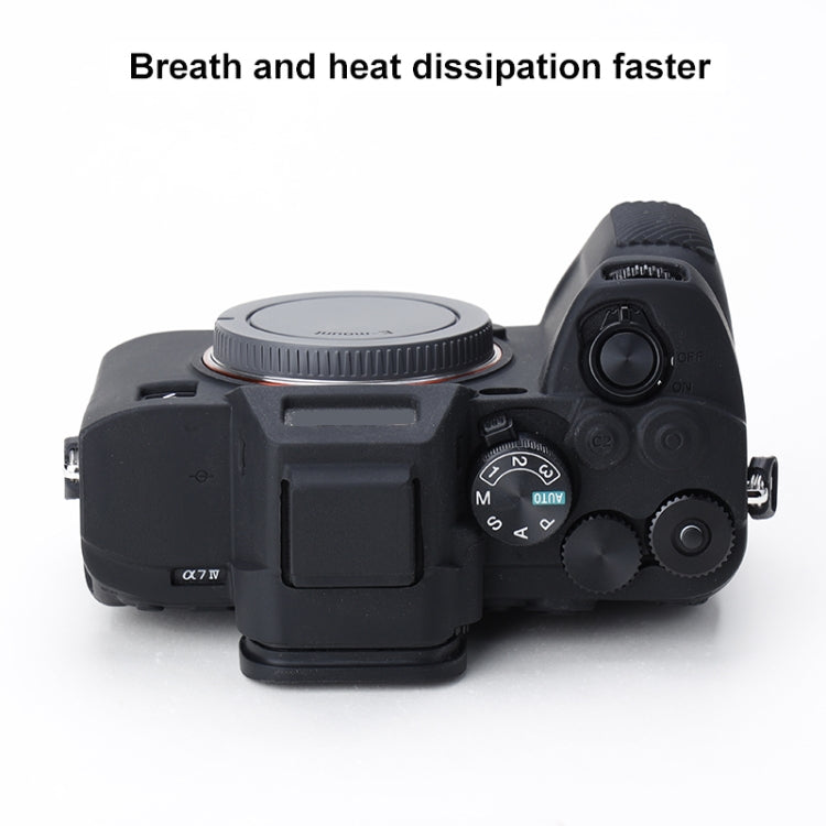 Soft Silicone Protective Case for Sony A7 IV (Black) - Protective Case by buy2fix | Online Shopping UK | buy2fix