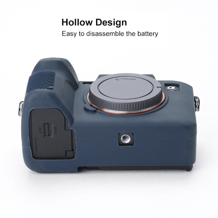 Soft Silicone Protective Case for Sony A7 IV (Blue) - Protective Case by buy2fix | Online Shopping UK | buy2fix