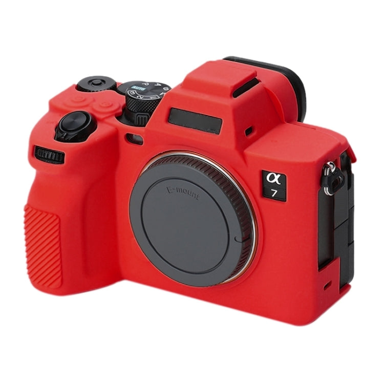 Soft Silicone Protective Case for Sony A7 IV (Red) - Protective Case by buy2fix | Online Shopping UK | buy2fix
