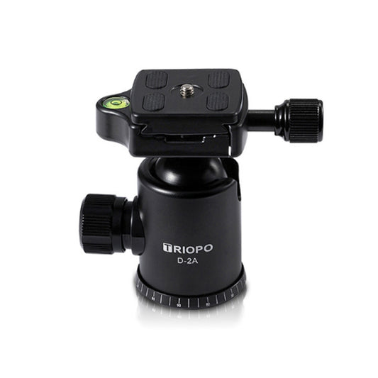 TRIOPO D-2A 360 Degree Rotation Aluminum Alloy Tripod 36mm Ball Head with Quick Release Plate by TRIOPO