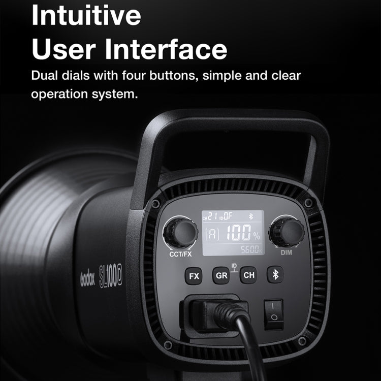 Godox SL100D 100W 5600K Daylight-balanced LED Light Studio Continuous Photo Video Light(US Plug) by Godox