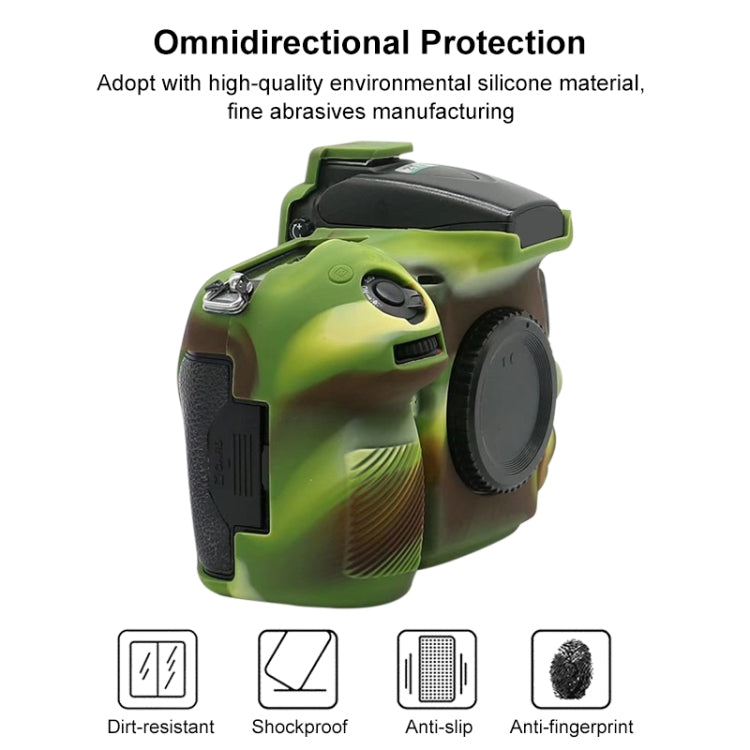 Soft Silicone Protective Case for Nikon D810 (Camouflage) - Protective Case by buy2fix | Online Shopping UK | buy2fix