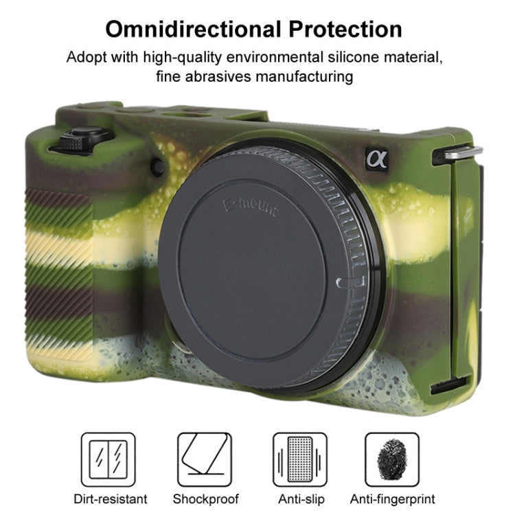 For Sony ZV-E10 Soft Silicone Protective Case (Camouflage) - Protective Case by buy2fix | Online Shopping UK | buy2fix