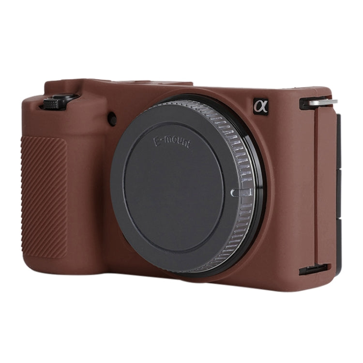 For Sony ZV-E10 Soft Silicone Protective Case (Coffee) - Protective Case by buy2fix | Online Shopping UK | buy2fix