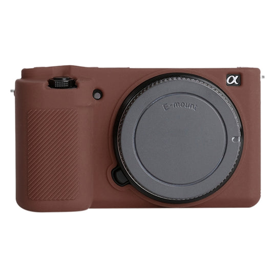 For Sony ZV-E10 Soft Silicone Protective Case (Coffee) by buy2fix