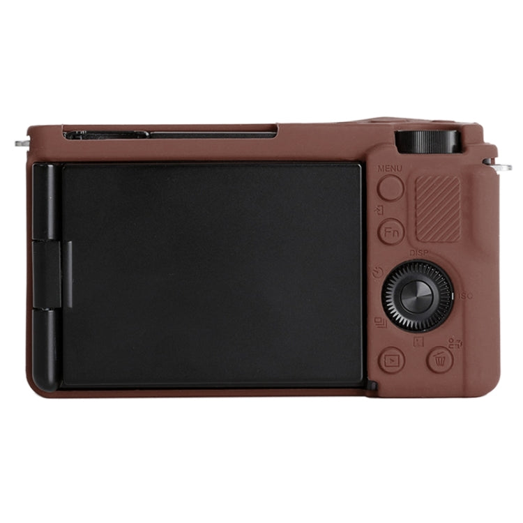 For Sony ZV-E10 Soft Silicone Protective Case (Coffee) - Protective Case by buy2fix | Online Shopping UK | buy2fix
