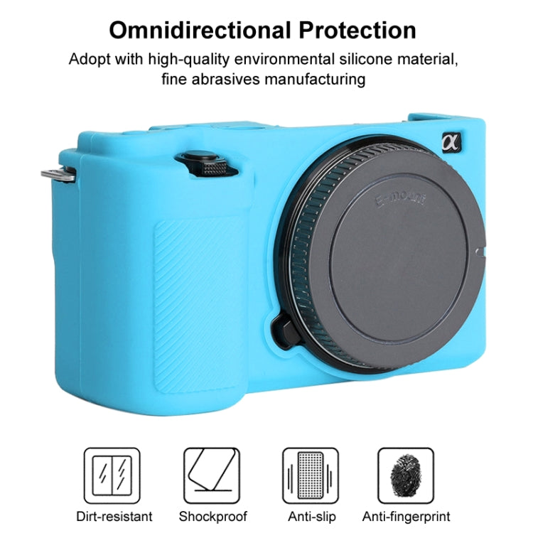 For Sony ZV-E10 Soft Silicone Protective Case (Blue) - Camera Accessories by buy2fix | Online Shopping UK | buy2fix