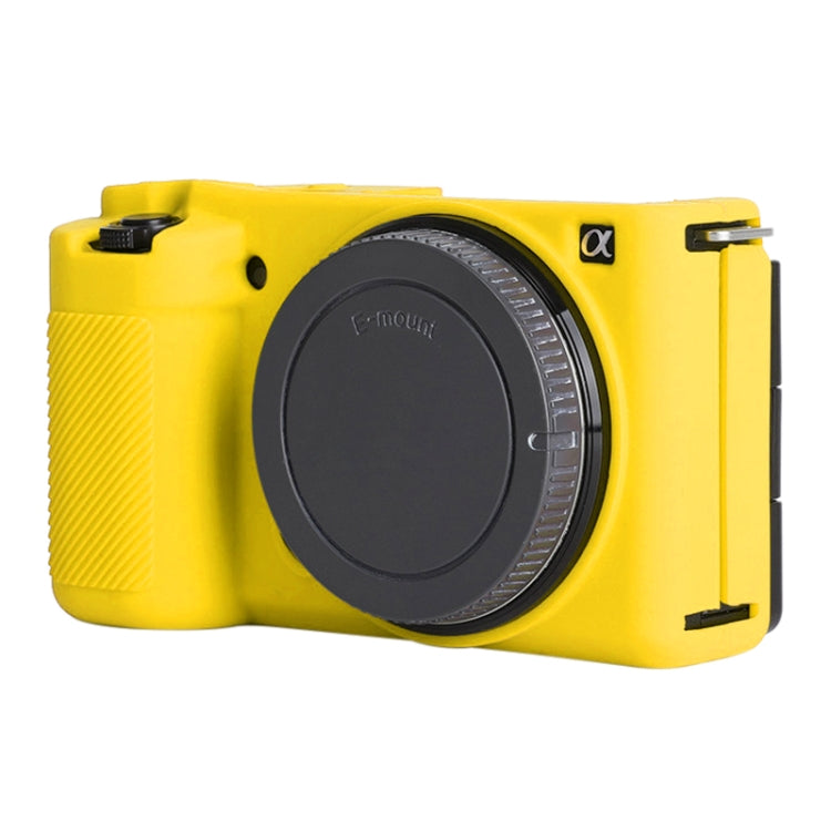 For Sony ZV-E10 Soft Silicone Protective Case (Yellow) - Protective Case by buy2fix | Online Shopping UK | buy2fix