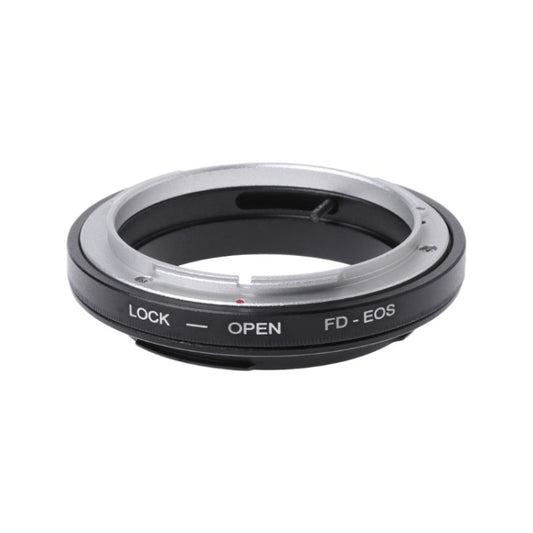FD-EOS Lens Mount Stepping Ring for Canon FD Lens to EOS EF Lens (Black) - Stepping Ring by buy2fix | Online Shopping UK | buy2fix