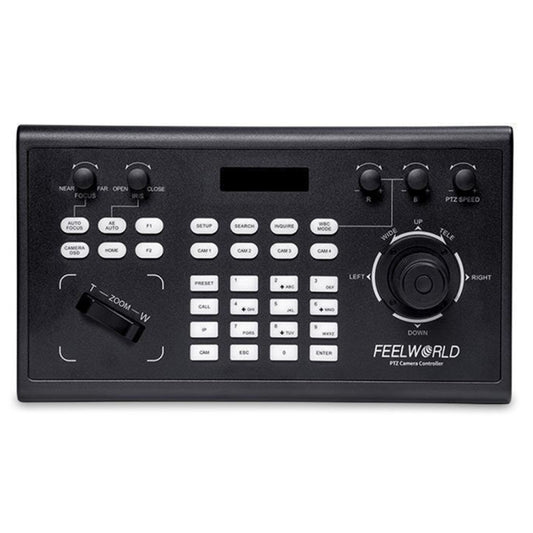 FEELWORLD KBC10 PTZ Camera Controller with Joystick and Keyboard Control ,Support PoE(US Plug) by FEELWORLD