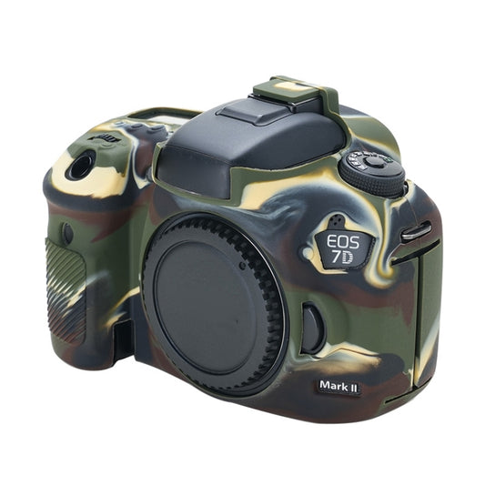 For Canon EOS 7D Mark II Soft Silicone Protective Case (Camouflage) - Protective Case by buy2fix | Online Shopping UK | buy2fix
