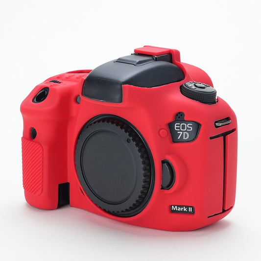 For Canon EOS 7D Mark II Soft Silicone Protective Case (Red) - Protective Case by buy2fix | Online Shopping UK | buy2fix