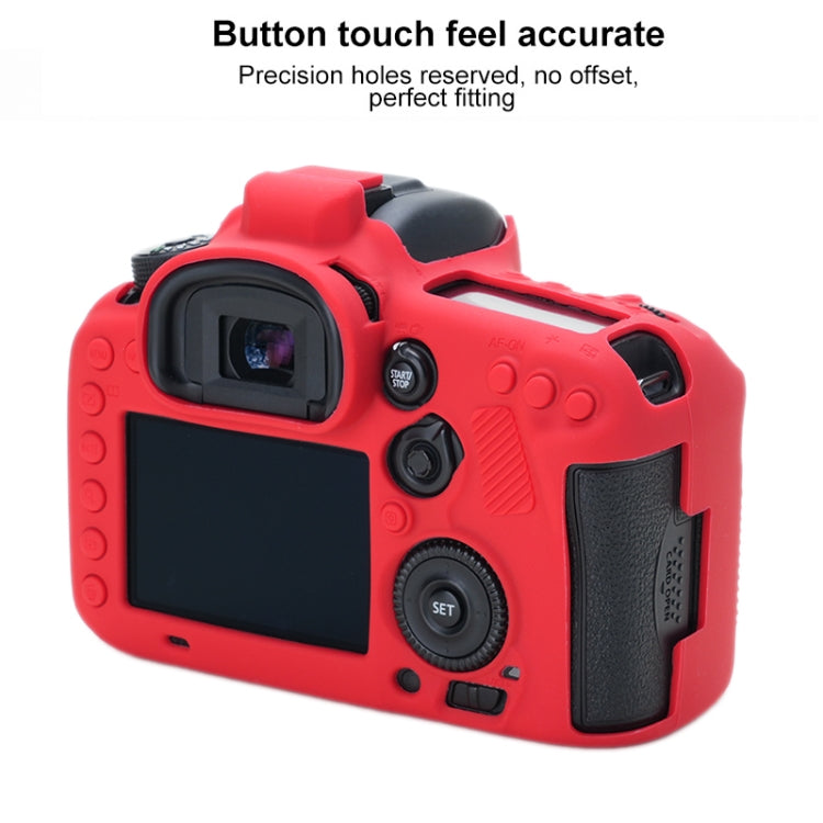 For Canon EOS 7D Mark II Soft Silicone Protective Case (Red) - Protective Case by buy2fix | Online Shopping UK | buy2fix