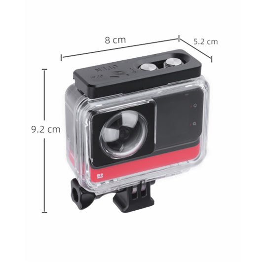 For Insta360 One RS 360 Edition 60m Underwater Depth Diving Case Waterproof Housing(Transparent) - Case & Bags by buy2fix | Online Shopping UK | buy2fix
