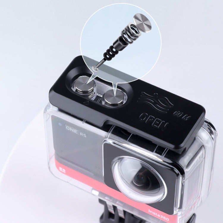 For Insta360 One RS 360 Edition 60m Underwater Depth Diving Case Waterproof Housing(Transparent) - Case & Bags by buy2fix | Online Shopping UK | buy2fix