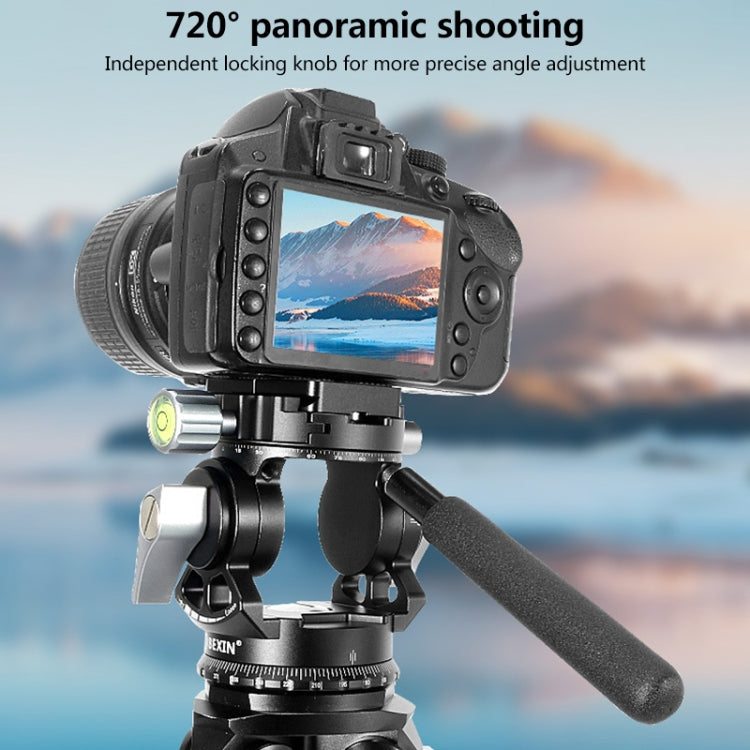 BEXIN DT-02S/S 2D 360 Degree Panorama Heavy Duty Tripod Action Fluid Drag Head with Quick Release Plate by BEXIN
