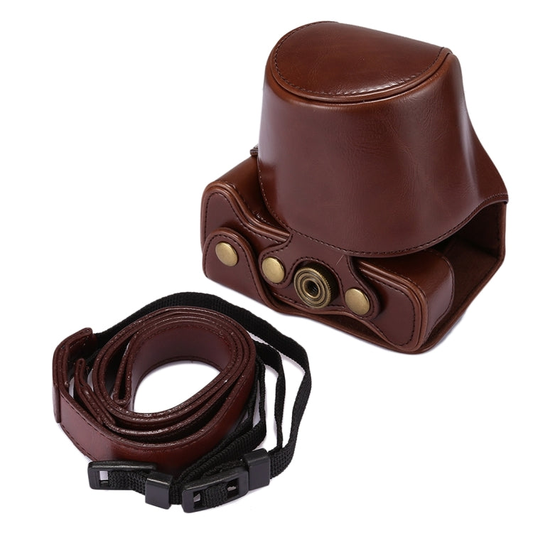 Full Body Camera PU Leather Case Bag with Strap for Canon EOS M5 (Coffee) by buy2fix