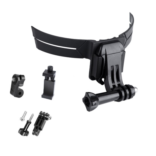 RUIGPRO Action Camera Phone Helmet Mount Kit with J-Hook Buckle & Rotation Phone Clamp & Adapter(Black) by RUIGPRO