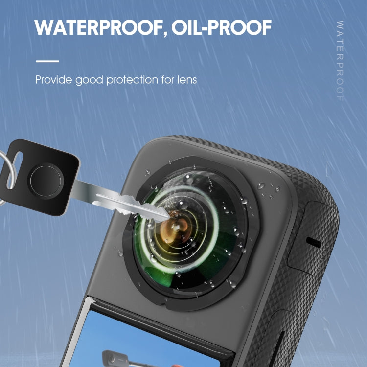 For Insta360 X3 STARTRC Lens Guard PC Protective Cover(Black) - Len Accessories by STARTRC | Online Shopping UK | buy2fix