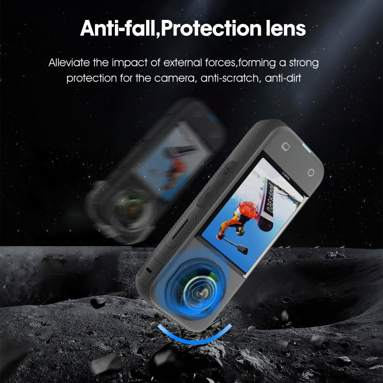 For Insta360 X3 STARTRC Lens Guard PC Protective Cover(Black) - Len Accessories by STARTRC | Online Shopping UK | buy2fix
