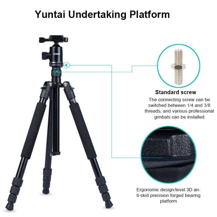TRIOPO Oubao A-308S Adjustable Portable Aluminum Alloy Tripod with Ball Head for SLR Camera - Tripods by TRIOPO | Online Shopping UK | buy2fix