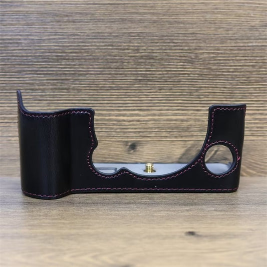 For FUJIFILM X-T5 1/4 inch Thread PU Leather Camera Half Case Base (Black) by buy2fix