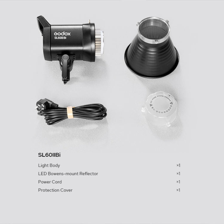 Godox SL60IIBi 75W Bi-Color 2800K-6500K LED Video Light(AU Plug) by Godox