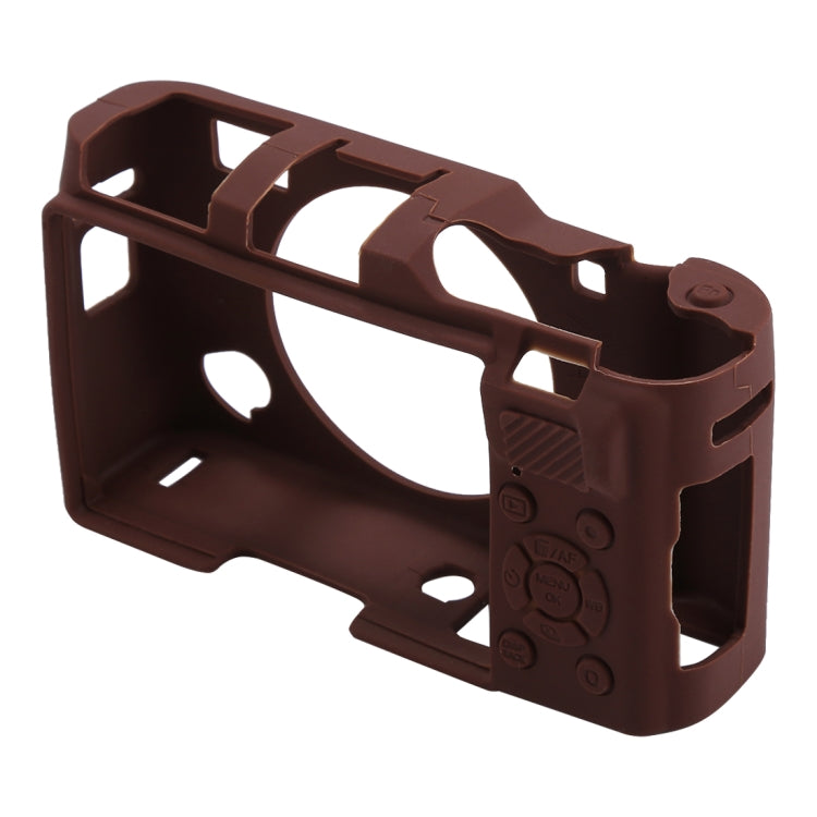 Soft Silicone Protective Case for FUJIFILM X-A5(Coffee) - Protective Case by buy2fix | Online Shopping UK | buy2fix