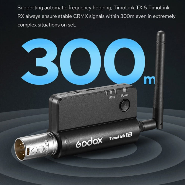 Godox TimoLink TX Wireless DMX Transmitter (Black) - by Godox | Online Shopping UK | buy2fix