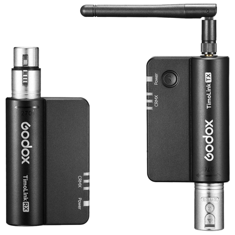 Godox TimoLink TX & RX Wireless DMX Transmitter & Receiver (Black) - by Godox | Online Shopping UK | buy2fix