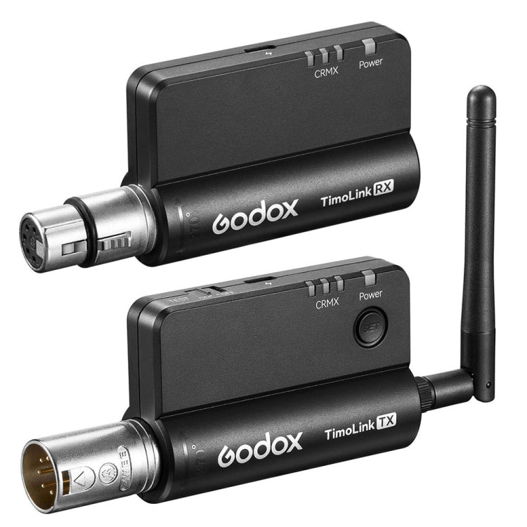 Godox TimoLink TX & RX Wireless DMX Transmitter & Receiver (Black) - by Godox | Online Shopping UK | buy2fix