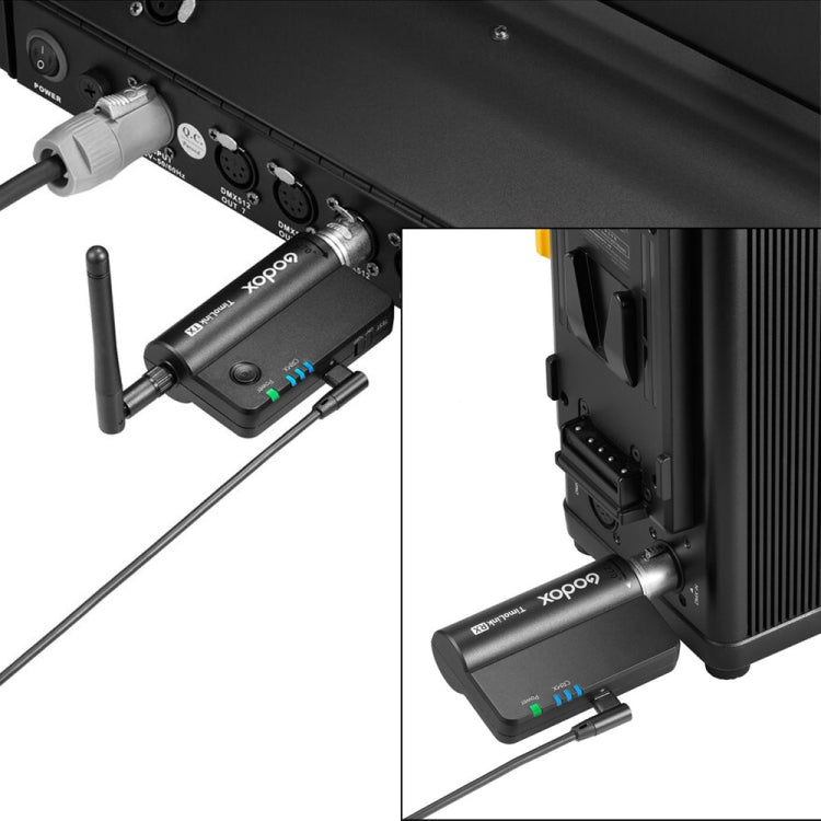 Godox TimoLink TX & RX Wireless DMX Transmitter & Receiver (Black) - by Godox | Online Shopping UK | buy2fix