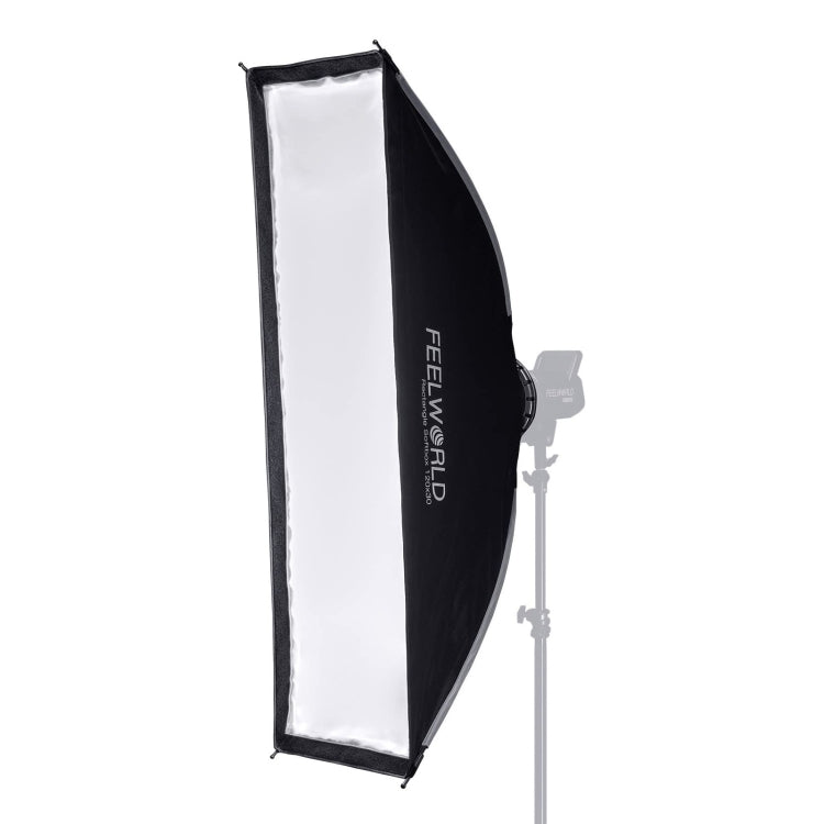 FEELWORLD FSR120 30x120cm Rectangular Softbox Quick Release Bowens Mount Diffuser - by FEELWORLD | Online Shopping UK | buy2fix