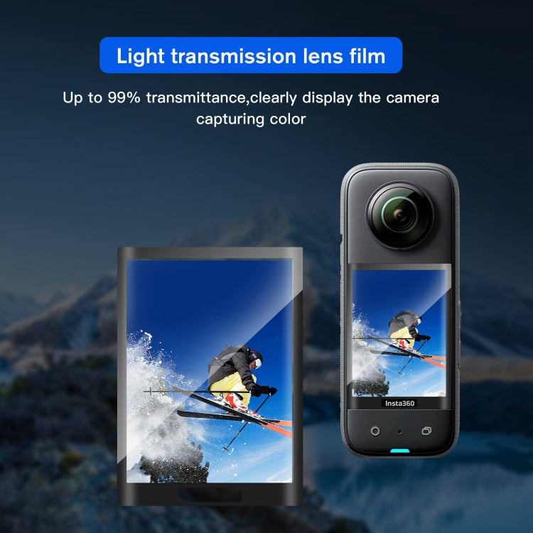 For Insta360 X3 STARTRC 2pcs Curved HD Explosion-proof Soft Film - Protective Film & Stickers by STARTRC | Online Shopping UK | buy2fix